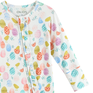 Combinaison pour enfants <span class=keywords><strong>OKIDS</strong></span> unisexe en fibre de bambou et élasthanne avec fermeture éclair, imprimé rafraîchissant, avec poche pour les pieds - Product Image 5