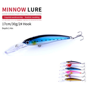 HENGJIA di grandi dimensioni lunga lingua ciprinidi di pesca wobbler esca artificiale di plastica <span class=keywords><strong>mare</strong></span> profondo grandi <span class=keywords><strong>esche</strong></span> di gioco con colore luminoso - Product Image 4