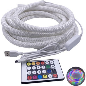 Lampada a Striscia LED <span class=keywords><strong>Neon</strong></span> Moderna per Camera da Letto, Nordica, Luminescenza a 360 Gradi, Lunga Linea Intrecciata in Silicone, a Risparmio Energetico e Dimmerabile - Product Image 4