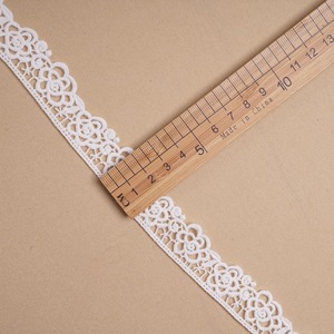 Bordado de seda de leche blanca, velo de encaje recogido, tiras de leche, bordado blanco, rollo de Boda nupcial, cinta de <span class=keywords><strong>tela</strong></span> de encaje de algodón - Product Image 4