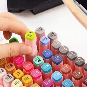 Factory Custom Twin <strong>Marker</strong> Pen <strong>Set</strong> for Sketching 6 Colors <strong>Permanent</strong> Ink Core 6mm Writing Width Flat Tip for Paper - Product Image 3