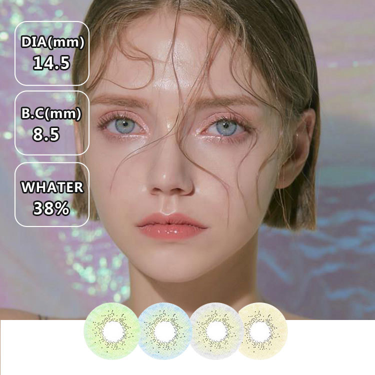 Scoop Polyvue Guangzhou Glow Luxury 3tone Eye Gold Shanghai Contacts Lenses