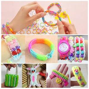 Usine 1500 pièces Looms Bandes Kit Élastiques Pour Bracelet Faisant Kit Diy Art Et Artisanat Kit Pour Enfant Fille Cadeau - Product Image 6