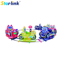 Train électrique commercial pour enfants sur rail, mini-attraction de montagnes russes à piles pour parcs d'attractions et centres commerciaux Starlink >500kg