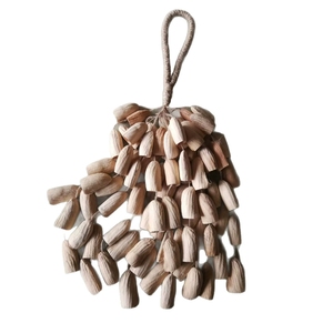 Wholesale Hand‑crafted Natural Fruit Shell Cluster Shaker Bells Cotton Rope Hanging <b>Wind</b> <b>Chime</b> For Sound Therapy - Product Image 1