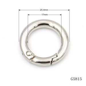 Chất Lượng Túi Phụ Kiện Phần Cứng 15Mm 20Mm 25Mm Vòng Cạnh Kim Loại O <span class=keywords><strong>Ring</strong></span> Mở Cửa Vòng Tùy Chỉnh Mùa Xuân Vòng Móc - Product Image 2