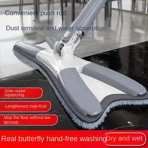 Vadrouille à laver mains libres de bonne qualité Remplacer la vadrouille 360 Spin Twist Fournitures de nettoyage Vadrouille de nettoyage des sols