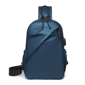 Sac à bandoulière unisexe décontracté en nylon grande capacité, sac de poitrine léger pour voyage et sport en plein air - Product Image 1