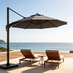 Tissu de <span class=keywords><strong>parasol</strong></span> d'extérieur en polyester 100% tricoté 600D 290 g/m², résistant au vent et aux UV, <span class=keywords><strong>pour</strong></span> <span class=keywords><strong>parasol</strong></span> de jardin - Product Image 4