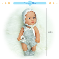 Dollri Starri Nouveau Design 12 ''Vinyle Doux Bébé Poupées Ensemble Avec Sucette Poupée Accessoires
