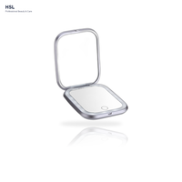 Miroir de maquillage LED portable avec grossissement 1X/5X, variateur tactile, lumière à mémoire 3 couleurs, arrêt automatique 15 min, rechargeable Type-C