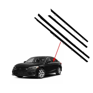 4pcs Weatherstrip Windows Seal Door Belt Molding Weather-Strip for Honda Civic 2012 2013 2014 2015
