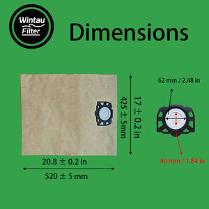 Sacs filtrants en papier, sacs à poussière, résistants aux blocages, biodégradables, compatibles avec les aspirateurs Karcher WD4, WD5, WD5/<span class=keywords><strong>P</strong></span>, MV4, MV5, MV6, WD4 - Product Image 2