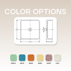 MOHOM 현대 유럽 스타일 직사각형 천연석 손 씻기 세면대 멋진 조리대 싱크대 - Product Image 6