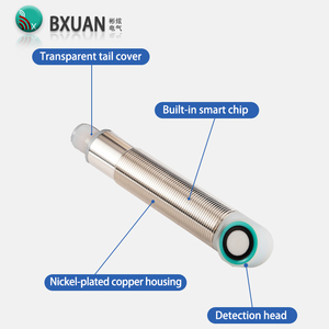 เซ็นเซอร์วัดระยะทางอัลตราโซนิก 18 มม. 300 มม., แบบอะนาล็อก 4-20mA/0-10V สำหรับการวัดเส้นผ่านศูนย์กลางดรัมแบบต่อเนื่อง - Product Image 2