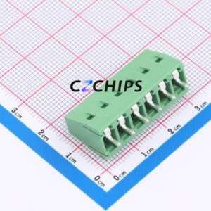 DB128V-5.0-6P-GN-S <b>Screw</b> Terminal <b>Block</b> Through hole Component (THT),P=5mm Connector 1x6P 5mm Green Through Hole - Product Image 2