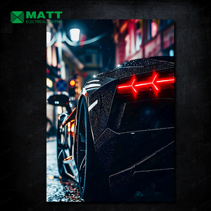 Letreros LED Personalizados de Fábrica en Oferta, 40x60cm, Impresiones de Arte Luminoso para Pared, Letreros de PVC con Diseño de Coche de Neón, Decoración de Pared para Empresas - Product Image 6
