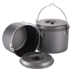Cooking Portable Barbecue <span class=keywords><strong>Camping</strong></span> Pot Outdoor <span class=keywords><strong>Camping</strong></span> Aluminum Hanging Pot - Product Image 4