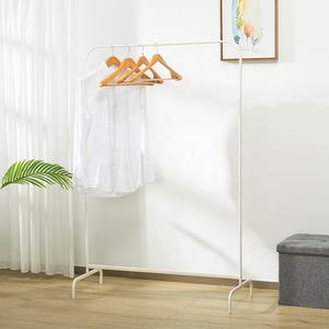 Hoe vente support en tissu support en métal vêtements organisateur chambre debout porte-vêtements pour suspendre les vêtements - Product Image 3