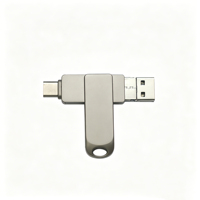 Clé USB 4-en-1, Nouveau Produit en Promotion, USB 2.0, Capacités 32 Go, 64 Go, 128 Go, 256 Go, Fabriquée en Alliage de Zinc