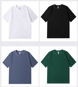 고품질 티셔츠 폴리에스터 + 면 블랭크 셔츠 평범한 폴리에스터 면 느낌 파스텔 색상 티셔츠 시원한 느낌 티셔츠 - Product Image 6