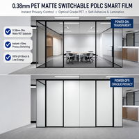 Film intelligent PDLC auto-adhésif à transparence 84%/88%/91% pour fenêtres, dimmable, isolant thermique, décoratif pour cuisine