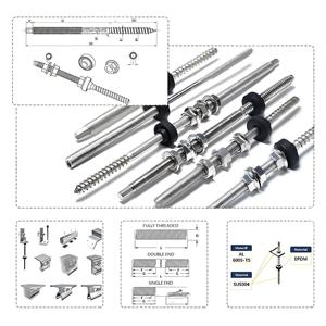 Aensoeasy — <span class=keywords><strong>kit</strong></span> de boulons de suspension de toit, système réglable en acier inoxydable pour panneaux solaires - Product Image 5