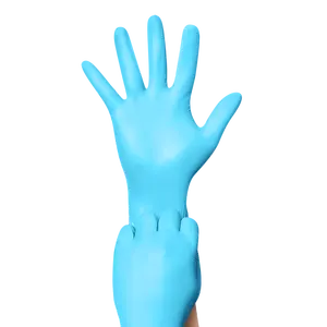 Direct Manufacture Blue Disposable Vinyl Gloves Non Sterile Vinyl Gloves vinyl