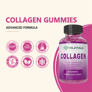 Gommes à mâcher multi-collagène OEM avec biotine, vitamine C, acide hyaluronique, 60 unités - Product Image 4