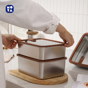 Mới Đến Thép Không Gỉ 304 Tiffin Bento Hộp Ăn Trưa Với Glass Nắp Bằng Lò Microwaveable <span class=keywords><strong>Container</strong></span> Lưu Trữ Thực Phẩm - Product Image 3