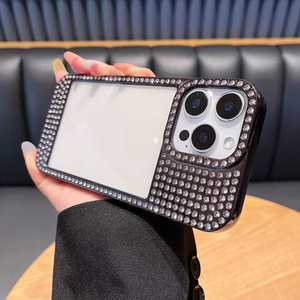 Funda con marco con incrustaciones de diamantes para Apple 17 Pro, funda protectora a prueba de golpes con diamantes de imitación electrochapados para iPhone 14, 15 y 16 - Product Image 6