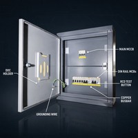 Boîtier de distribution mural pour compteurs, 220V 380V 400V, en acier métallique sécurisé pour les applications commerciales et résidentielles