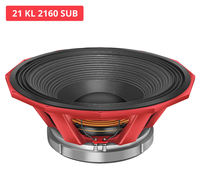 Haut-parleur de basses professionnel Sweton 21 KL 2160 SUB de 21 pouces, puissance de programme de 6000 W, bobine vocale en cuivre de 6 pouces, driver de basses XLR