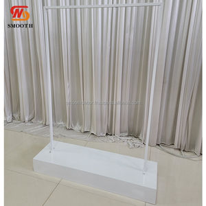 SMOOTH IRON Portable Backdrop Flower <b>Stand</b> <b>Pipe</b> and Drape for Wedding Decorations - Product Image 6