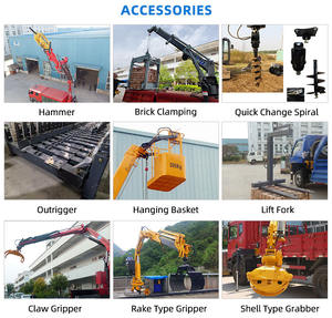 Grúa Plegable de Brazo Rígido para Camión <span class=keywords><strong>6x4</strong></span> con Acero de Alta Resistencia, Grúa de Elevación para Logística y Carga en Almacenes - Product Image 2