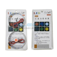 AILECAR 360 Devil Eyes Phare LED Monocouleur avec Anneau Lumineux Angel Eye et Capteur de Lumière à Arrêt Automatique 12V Projecteur 2.5-3.0 Pouces