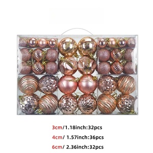 100pcs <b>Christmas</b> Baubles Set in 3/4/6cm Painted Decorative Balls Hanging <b>Ornaments</b> for <b>Christmas</b> <b>Tree</b> Festival Decorations - Product Image 4
