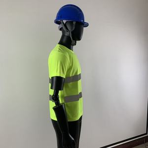 चिंतनशील त्वरित-सूखी टी-शर्ट निर्माण सुरक्षा कपड़े छोटे आस्तीन साइकिल विज्ञापन काम - Product Image 3