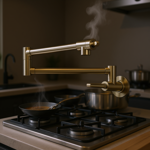 Robinet mural pour remplir les casseroles, en alliage de zinc, robinet de cuisine manuel pour casseroles et poêles - Product Image 2