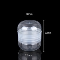 Bouteille en plastique transparente à double face créative pour le stockage des bonbons, collation, céréales et graines, boîte en plastique alimentaire pour thé de fleurs, PET