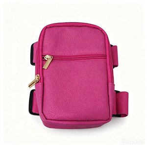 Bolso de pierna mini de piel sintética con textura de lichi para mujer, con múltiples cremalleras, pequeño bolso de hombro con correa ajustable para teléfono móvil y cartera - Product Image 6