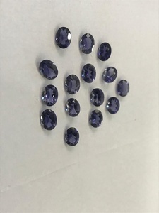 พลอยธรรมชาติชนิดไอโอไลต์สีน้ำเงินทรงรี  ขนาดมาตรฐาน - Product Image 2