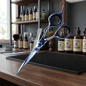 ASAP 6" Ciseaux de coiffure professionnels en acier inoxydable écologique à long manche avec poignées en plastique pour droitiers, pour salon - Product Image 2