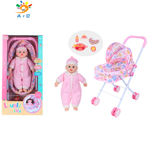 AJB venta al por mayor 14 pulgadas con botellas de cochecito de bebé vajilla bufandas Baby Doll Girl Live Doll realista silicona <span class=keywords><strong>Reborn</strong></span> juguetes <span class=keywords><strong>para</strong></span> bebés - Product Image 3