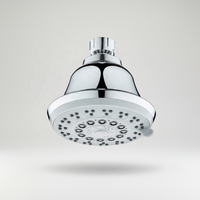 Douche de pluie de luxe à 4 modes avec cadre chromé épuré et sortie concentrique, installation facile pour salle de bain