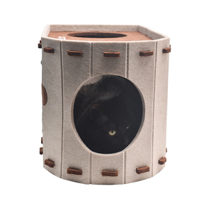 Nouveau design personnalisé <span class=keywords><strong>de</strong></span> <span class=keywords><strong>maison</strong></span> <span class=keywords><strong>de</strong></span> grotte <span class=keywords><strong>de</strong></span> chat nid en peluche doux pour animaux <span class=keywords><strong>de</strong></span> compagnie lit tubulaire <span class=keywords><strong>de</strong></span> couchage en feutre <span class=keywords><strong>de</strong></span> dinosaure pour chat - Product Image 5