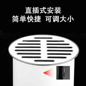 ท่อระบายน้ำทรงกลมสแตนเลส เส้นผ่านศูนย์กลางภายนอก 5 นิ้ว ตาข่ายป้องกันการอุดตันสำหรับห้องน้ำห้องครัวห้องอาบน้ำ - Product Image 4