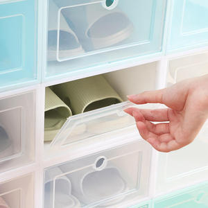Scatola Portascarpe in Plastica Impilabile Vendita Diretta Contenitore Trasparente per Scarpe con Apertura Frontale Organizzatore - Product Image 2