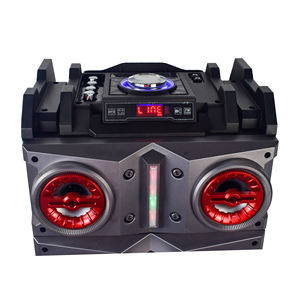 AILIPU Haut-parleur à roulettes en plastique de haute qualité <span class=keywords><strong>DOUBLE</strong></span> 12*2 pouces avec lumière LED disco extérieure et USB - Product Image 4