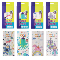Crayon Puzzle Carré Créatif Dessin Animé 12 Couleurs Éducation Précoce Stimulation Cérébrale Développement Éveil Qualité Supérieure